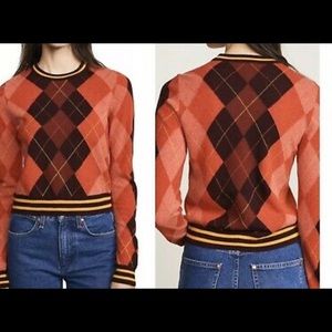 Rag and Bone argyle sweater